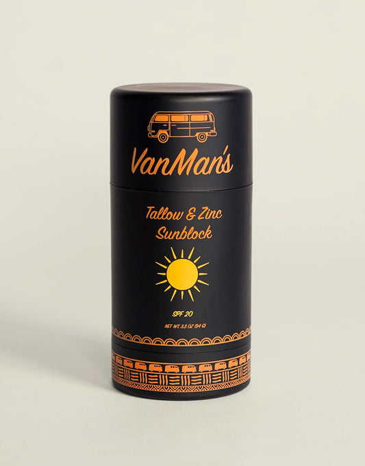 VanMan's Tallow & Zinc Sunscreen - 2 oz  